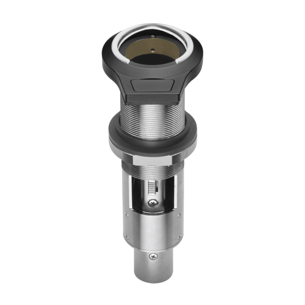 FLUSH-MOUNT MICROPHONE SOCKET WITH LED RING AND TOUCH SWITCH